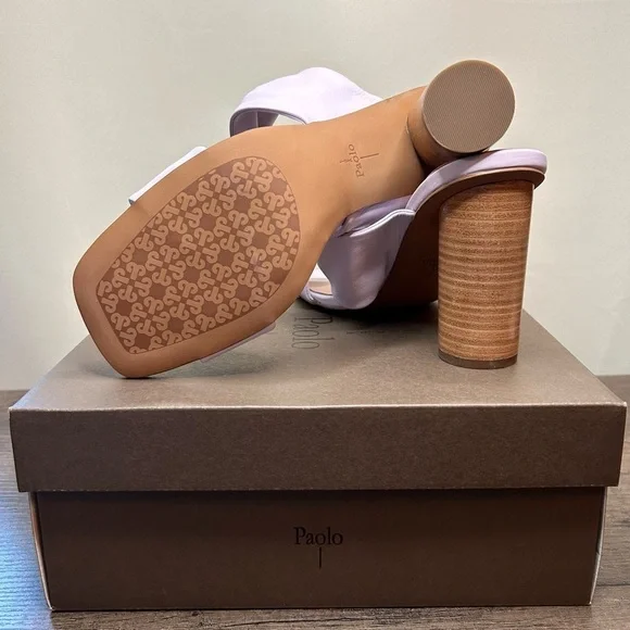 Linea Paolo Imani Lavender Heeled Sandals Size 9.5